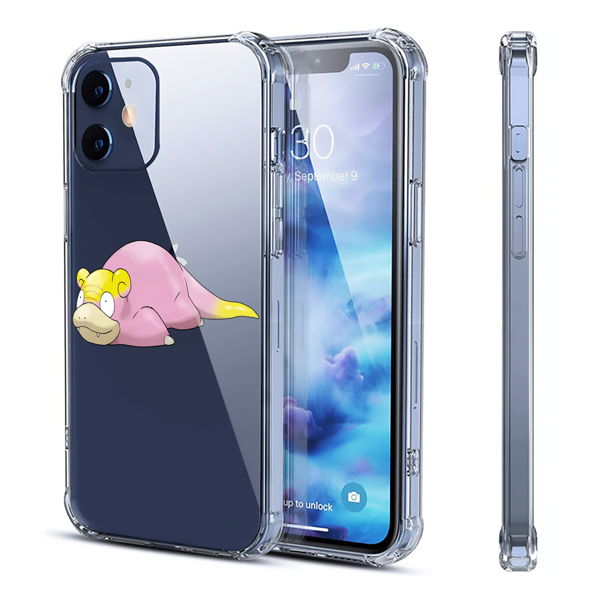 （画像用） ポケットモンスター Pokémon 【iPhone 12シリーズ対応】透明スマホケース（クリアソフトケース）
